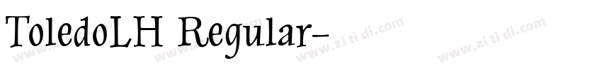 ToledoLH Regular字体转换